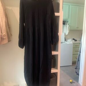 Pomander Place Black Bishop Sleeve Dress